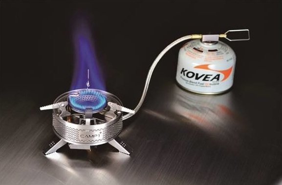 Газовая горелка Kovea KGB-1608 Camp1+ экран (стальной)